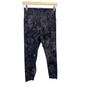 Lululemon Align HR Pant 25” Size 8 Diamond Dye Pitch Grey Graphite DDPG 04971